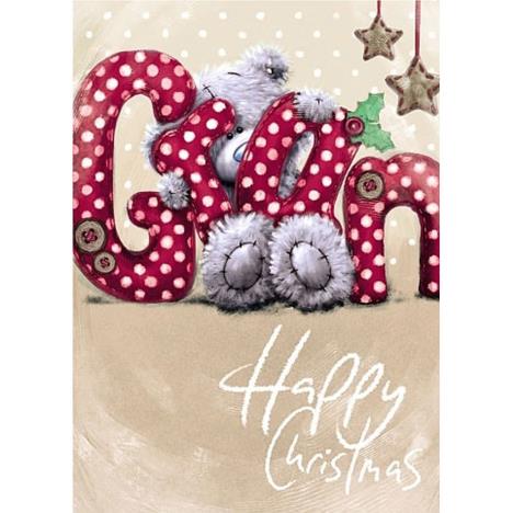 Bear Holding G.R.A.N letters Me to You Bear Christmas Card £1.79